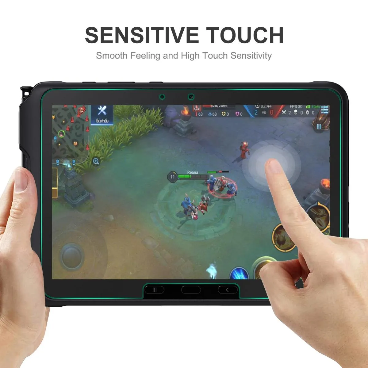 2-pack Hat-prince Tempered Glass Film for Samsung Galaxy Tab A9 / A9  / Active4 Pro 0.33mm