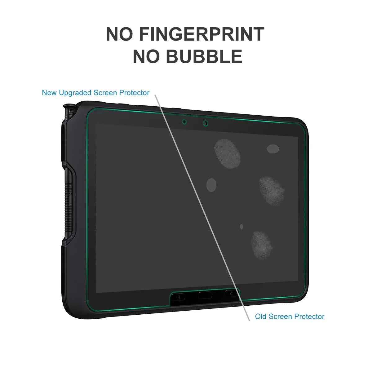 2-pack Hat-prince Tempered Glass Film for Samsung Galaxy Tab A9 / A9  / Active4 Pro 0.33mm