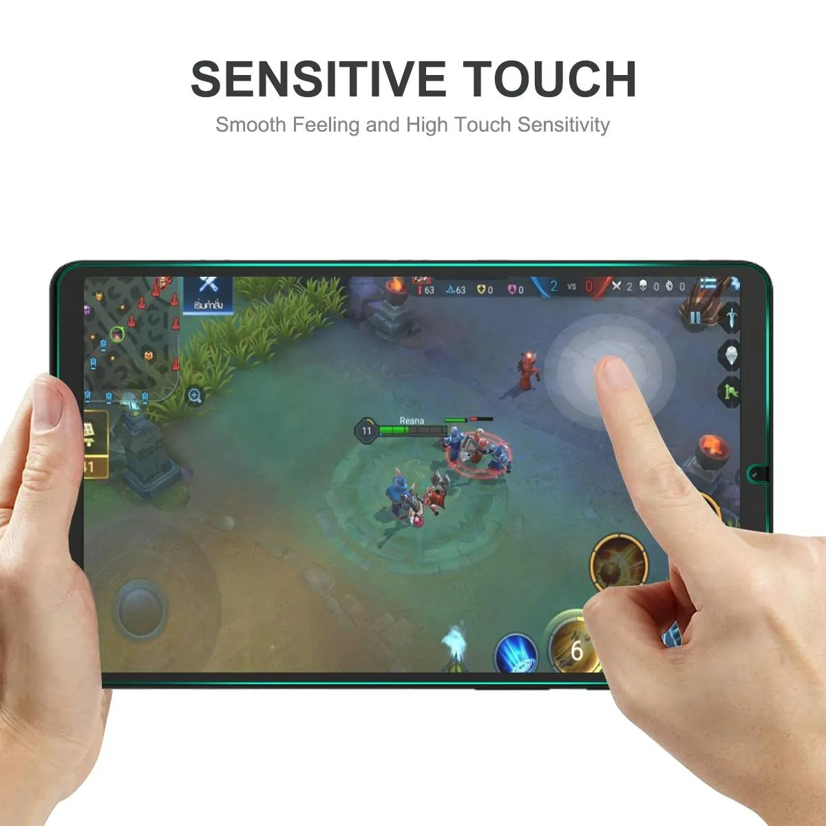 2-pack Hat-prince Tempered Glass Film for Samsung Galaxy Tab A9 / A9  / Active4 Pro 0.33mm