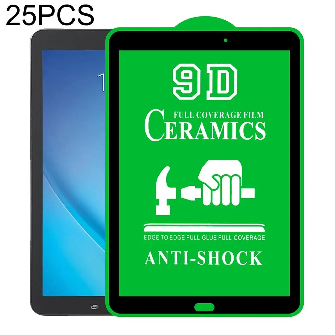 25-pack 9d Full Glue Ceramic Film for Samsung Galaxy Tab e 9.6 T560 / T561 - Full Screen