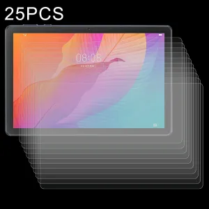 25-Pack 9H Tempered Glass Film For Huawei Matepad T 10S / 10 / Enjoy 2 / Teclast P40Hd / M40 Plus / Blackview Tab 12 Pro / Oscal Pad 10 / 13 / Itel Pad One - Explosion-Proof 2.5D Tablet