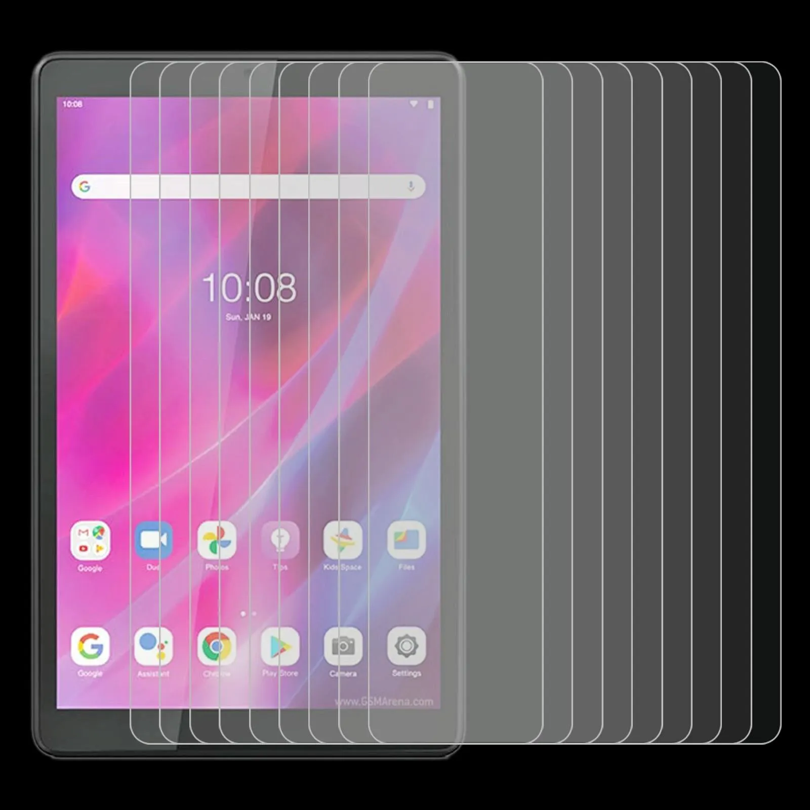 25-Pack Tempered Glass Film For Lenovo Tab M7 3Rd Gen - 9H 2.5D Explosion-Proof