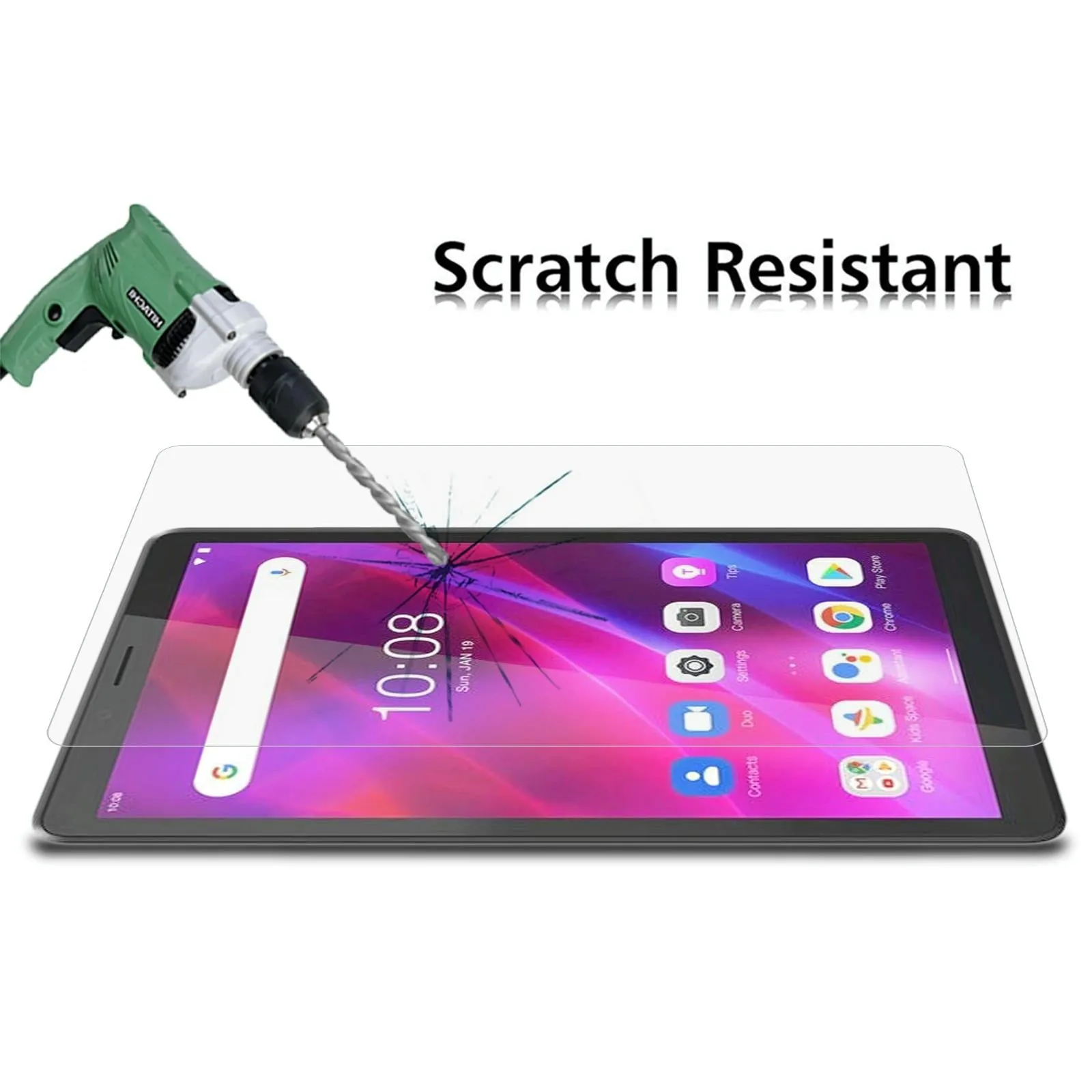 25-Pack Tempered Glass Film For Lenovo Tab M7 3Rd Gen - 9H 2.5D Explosion-Proof