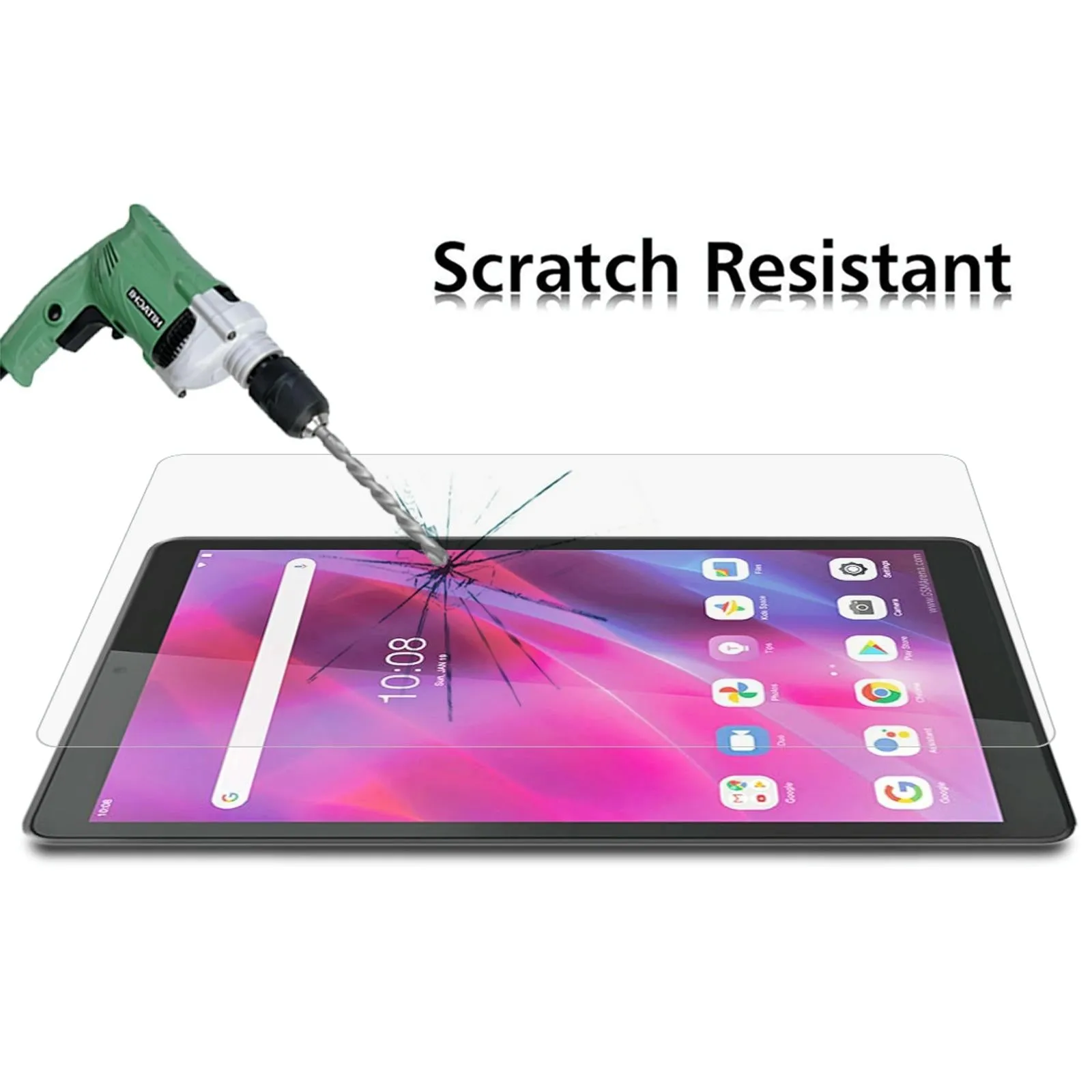 25-Pack Tempered Glass Film For Lenovo Tab M8 3Rd Gen - 9H 2.5D Explosion-Proof