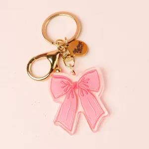 Acrylic Keychain | Bow Pink