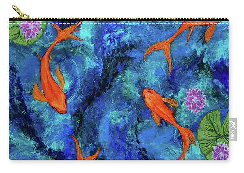 Dancing Koi - Zip Pouch
