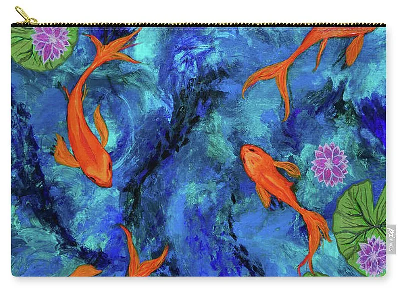 Dancing Koi - Zip Pouch
