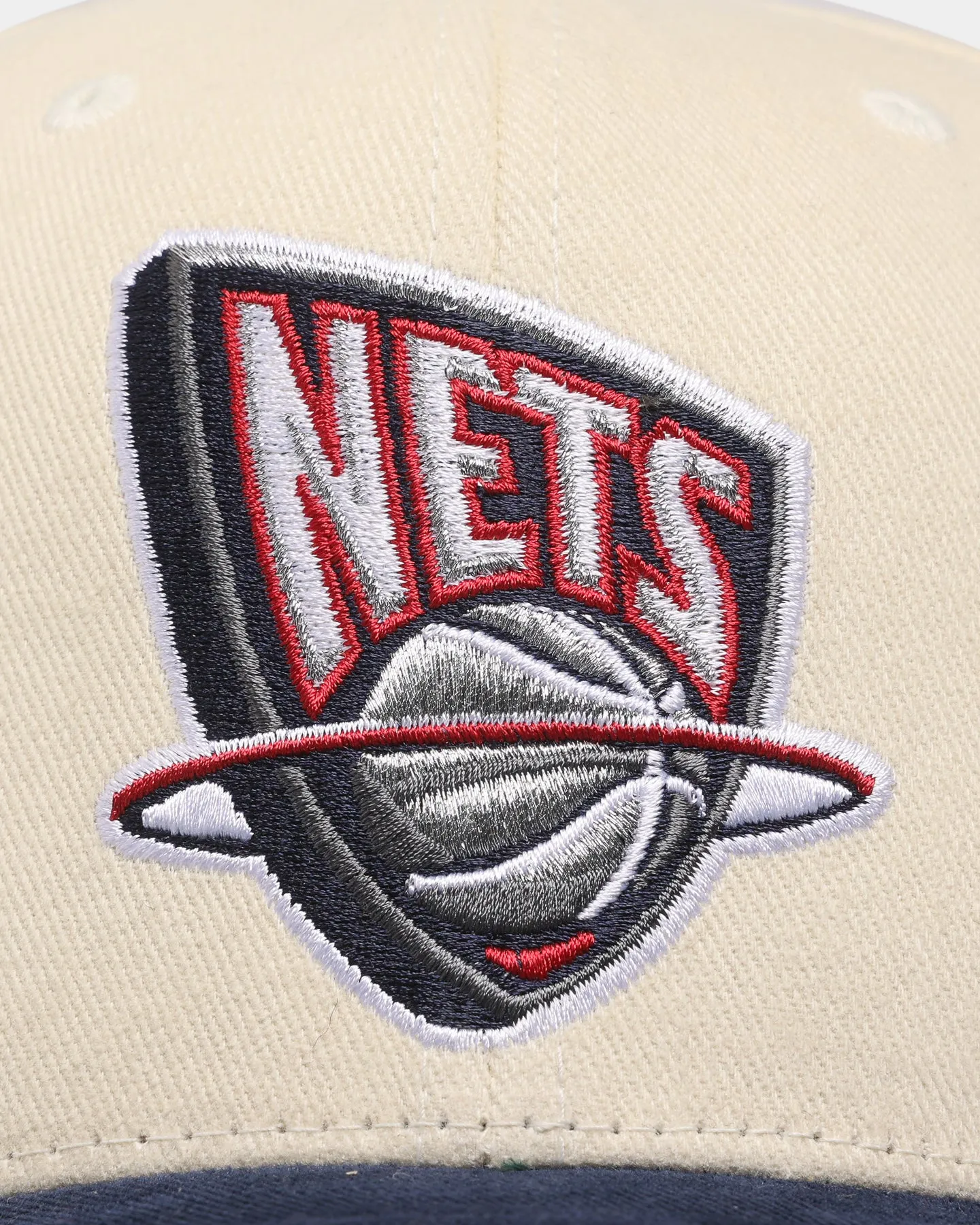 Mitchell & Ness Brooklyn Nets 'Vintage Cream' Pro Crown Snapback Cream