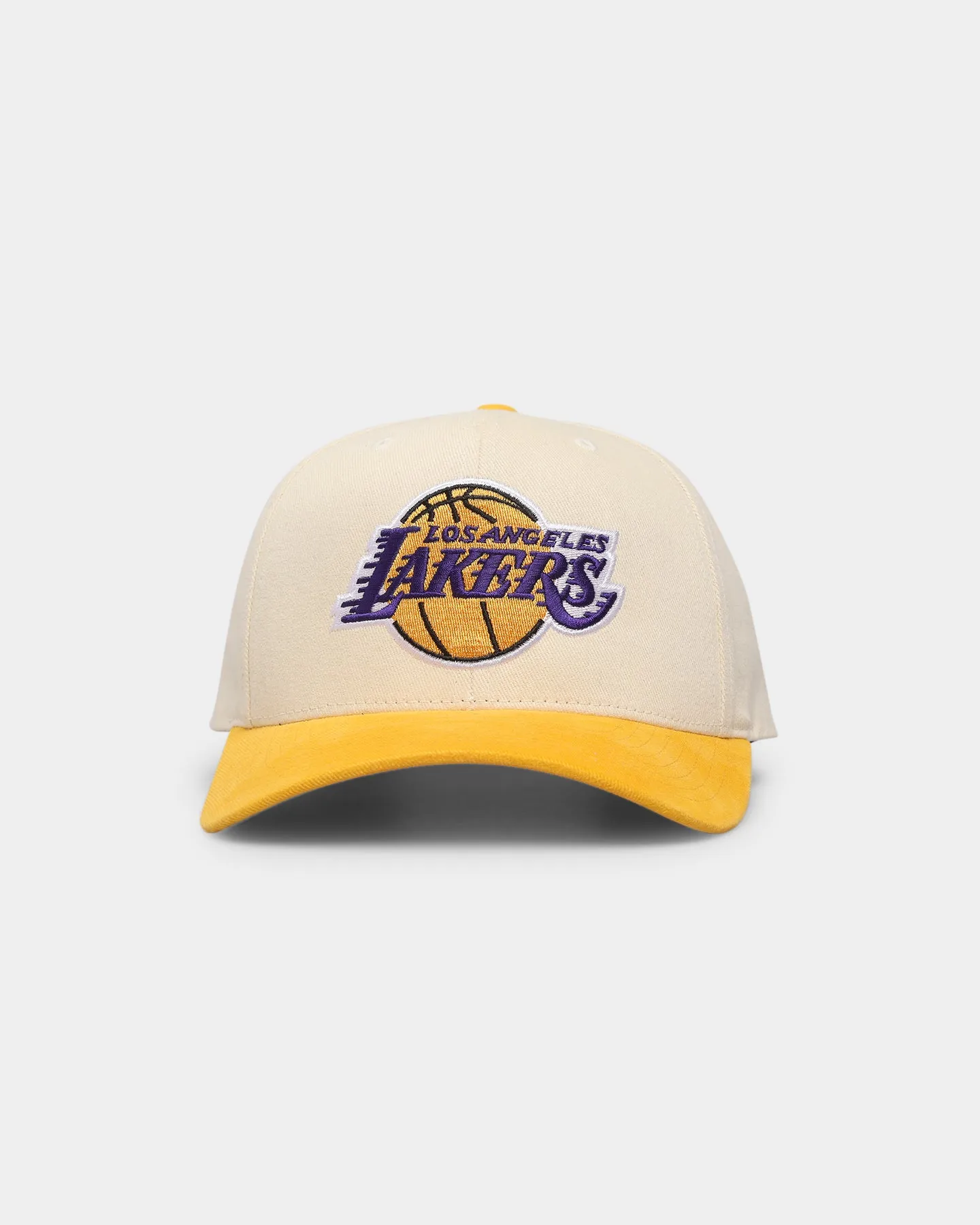 Mitchell & Ness Los Angeles Lakers 'Vintage Cream' Pro Crown Snapback Cream