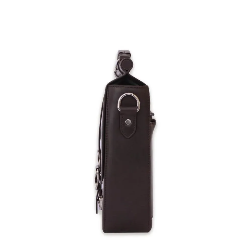 Nappa Dori Dark Brown Vintage Attache Case