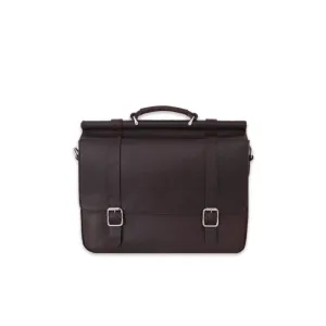Nappa Dori Dark Brown Vintage Attache Case
