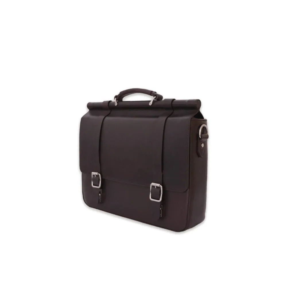 Nappa Dori Dark Brown Vintage Attache Case