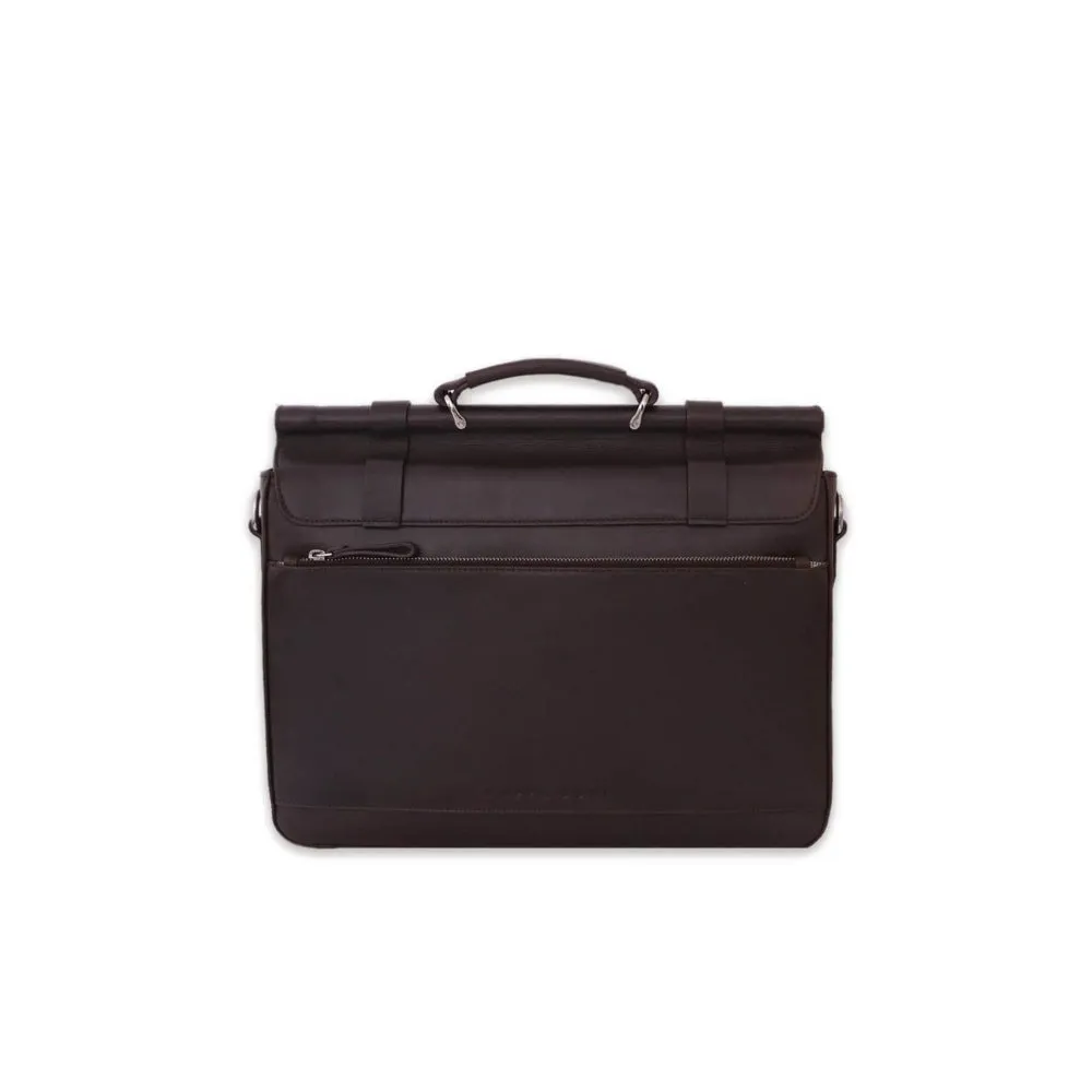 Nappa Dori Dark Brown Vintage Attache Case