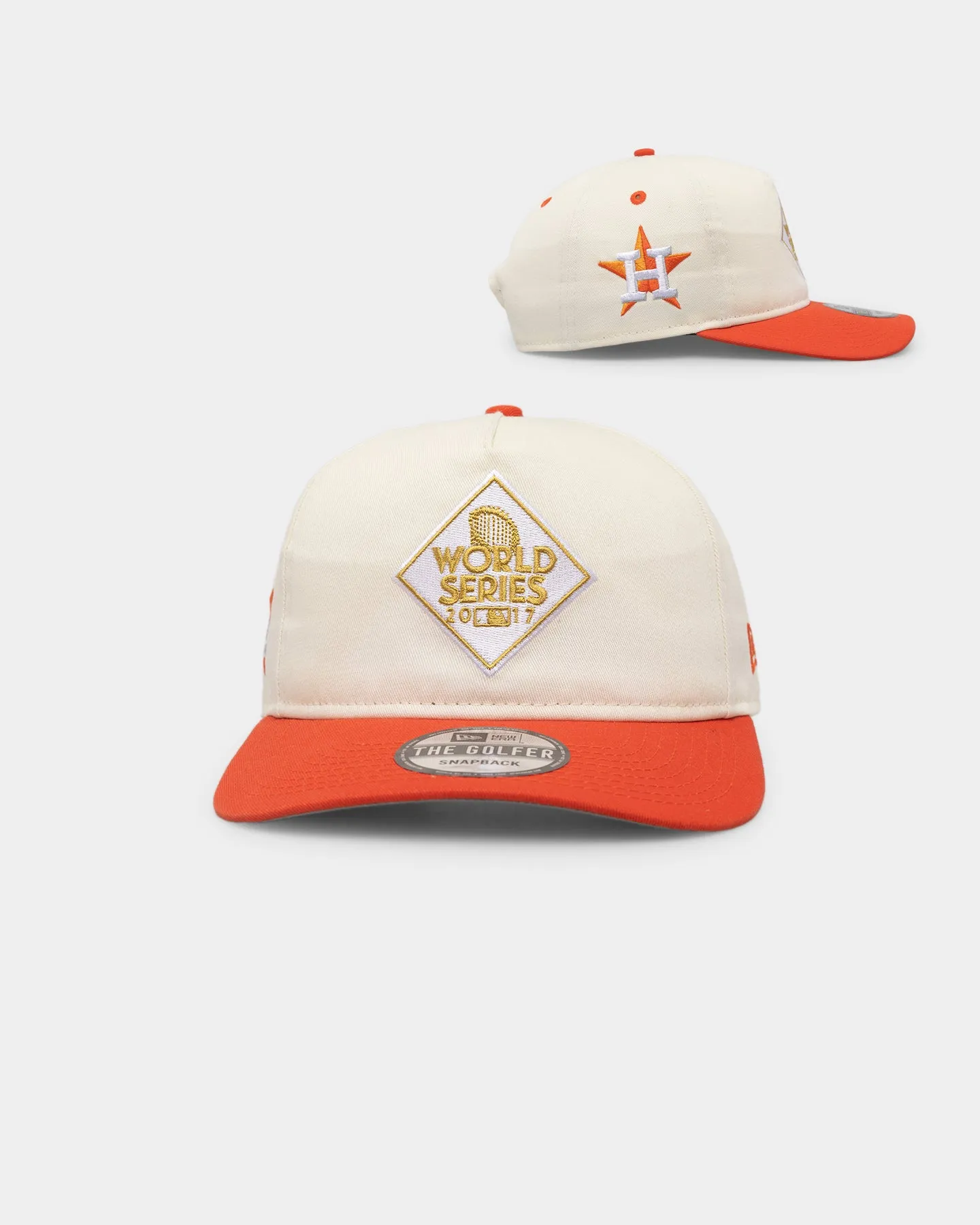 New Era Houston Astros '2010's World Series Through The Decades' 2017 World Series Golfer Snapback Chrome White