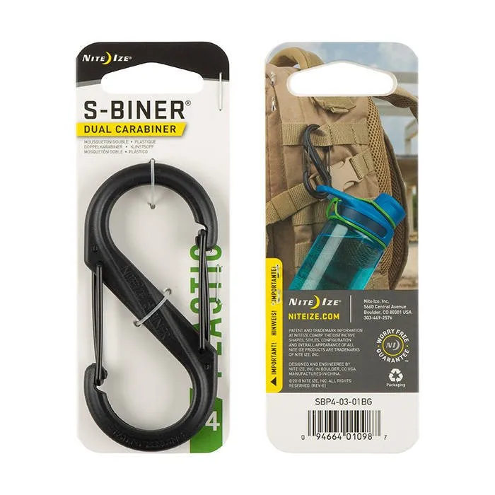 Nite Ize - S-Biner Plastic Black Gate