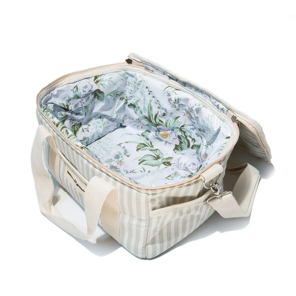 Premium Cooler Bag | Sage Stripe