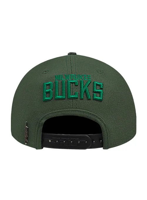 Pro Standard Fright Green Milwaukee Bucks 2-Tone Snapback Hat