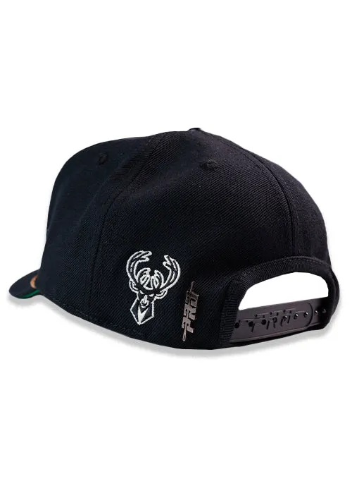 Pro Standard Stacked Stripe Milwaukee Bucks Adjustable Hat