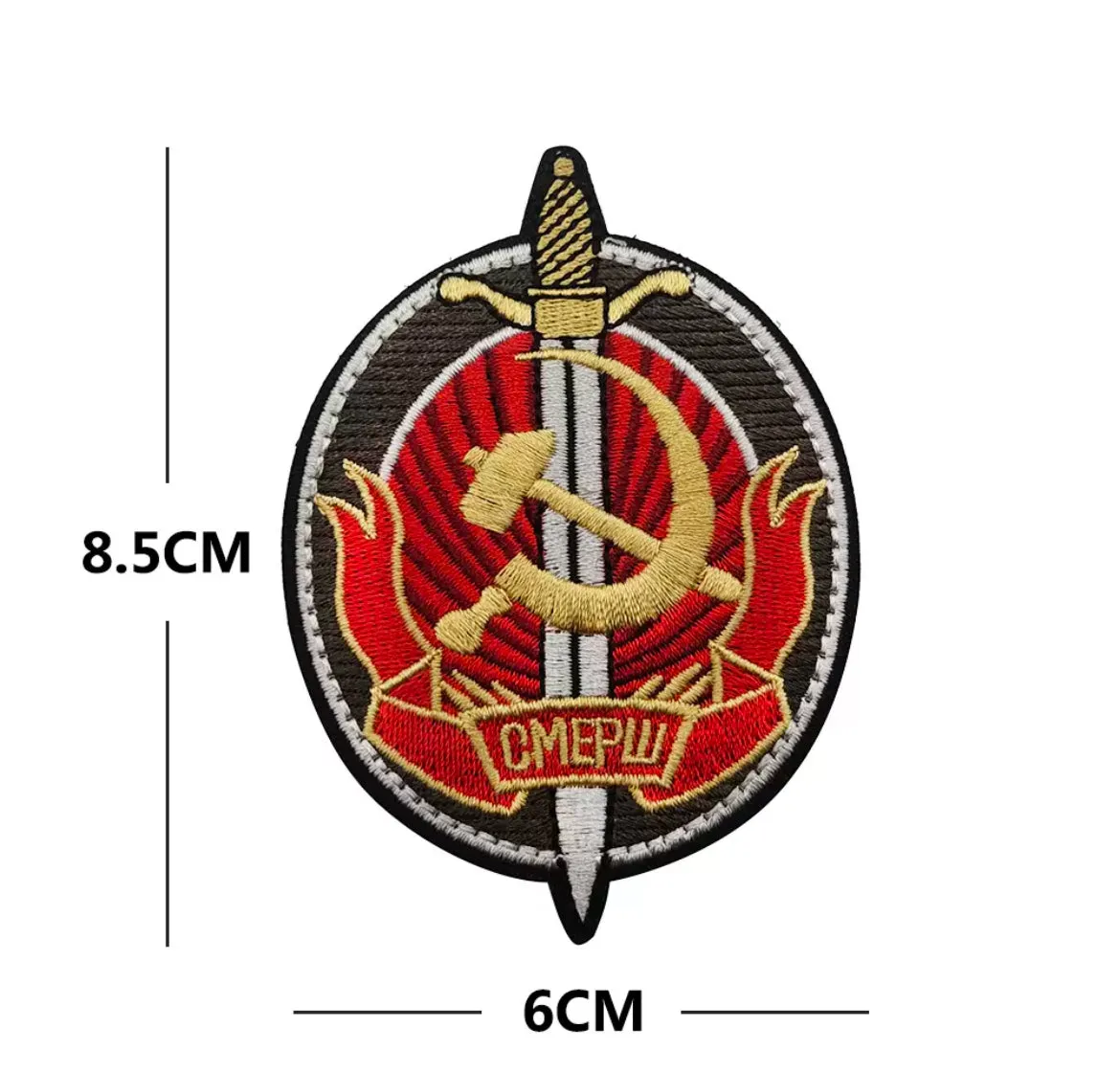 Soviet Union CCCP Flag Embroidered USSR Patch Communism Party Embroidered Tactical Military Patch Hook and Loop Backing