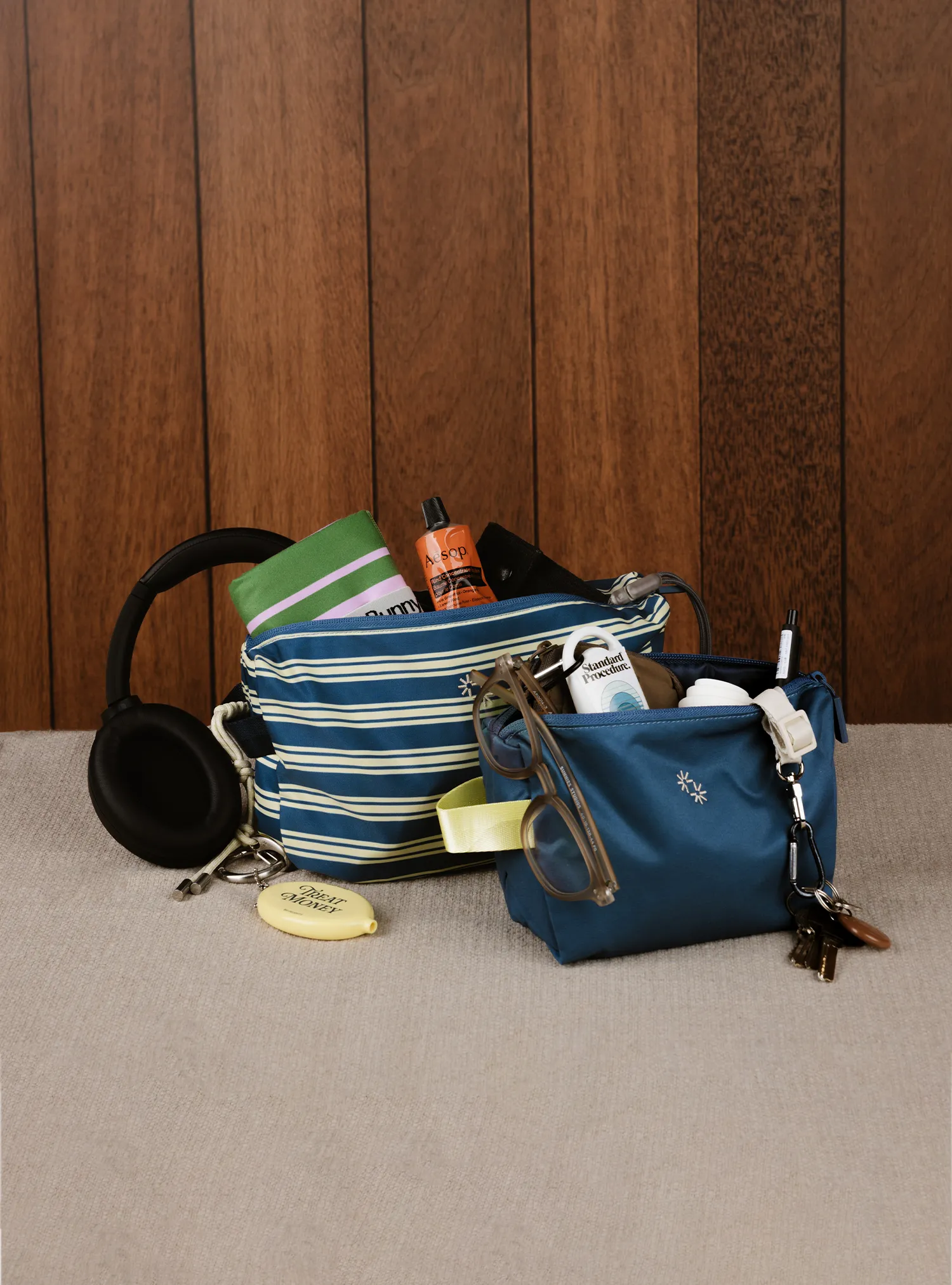 Travel Pouches (Pacific Stripes)