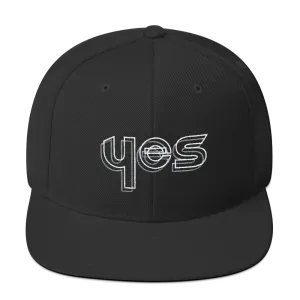 Yes Snapback Hat: Black